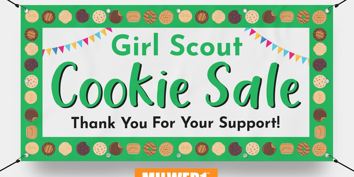 Cookie Sale Girl Scout / Cookies Scouts - Vinyl Banner - Sign - Free O — Milweb1 cookie-sale-girl-scout-cookies-scouts-vinyl-banner-sign-free-o-milweb1
