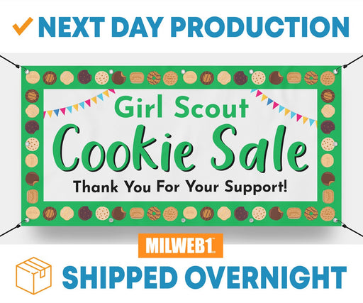 Cookie Sale Girl Scout / Cookies Scouts - Vinyl Banner - Sign - Free Overnight Shipping - Milweb1