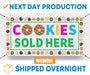 Cookies Sold Here Girl Scout / Cookie Scouts - Vinyl Banner - Sign - Free Overnight Shipping - Milweb1