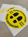 Social Distancing Floor Decals - Please Wait Here - Rectangle Packs - Milweb1