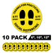 Milweb1 10 Pack - Thanks For Practicing Social Distancing Floor Decals