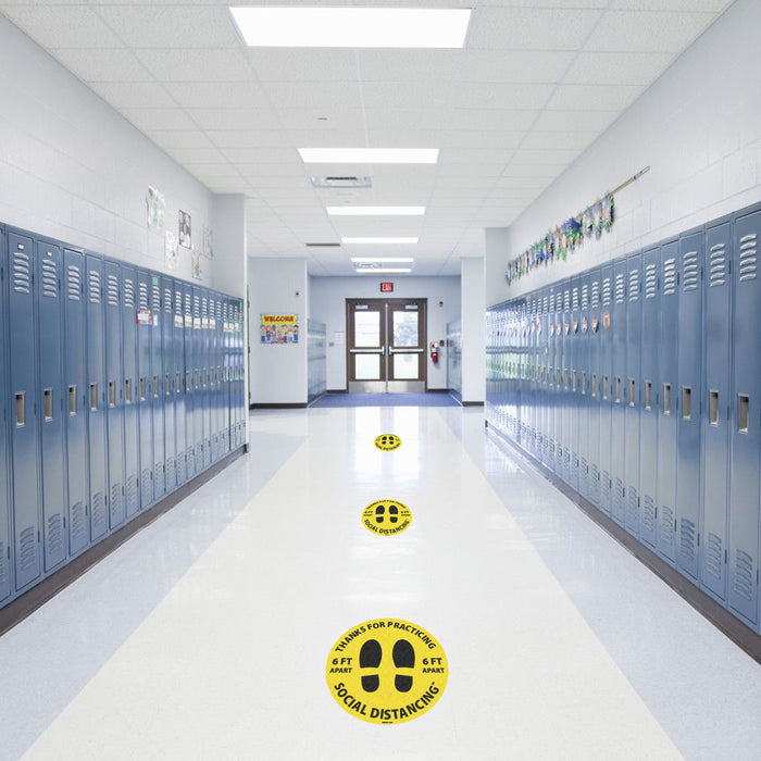 Milweb1 10 Pack - Thanks For Practicing Social Distancing Floor Decals