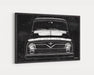 Milweb1 1955 Ford Truck CarGrilleArt TM | Sign Car Auto Man Cave Art Grill Garage Men Gifts Wall Decor Canvas Print