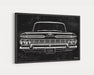 Milweb1 1959 Chevrolet Chevy Impala 348 CarGrilleArt™ | Sign Car Auto Man Cave Art Grill Garage Men Gifts Wall Decor Canvas Print