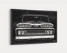 Milweb1 1960 C10 Chevrolet Chevy Truck CarGrilleArt TM | Sign Car Auto Man Cave Art Grill Garage Men Gifts Wall Decor Canvas Print