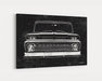 Milweb1 1964, 1965, 1966 C10 Chevrolet Chevy Truck CarGrilleArt TM | Sign Car Auto Man Cave Art Grill Garage Men Gifts Wall Decor Canvas Print