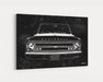 Milweb1 1967 C10 Chevrolet Chevy Truck CarGrilleArt TM | Sign Car Auto Man Cave Art Grill Garage Men Gifts Wall Decor Canvas Print