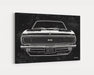 Milweb1 1967 Chevrolet Chevy Camaro SS/RS Super Sport CarGrilleArt TM | Sign Car Auto Man Cave Art Grill Garage Men Gifts Wall Decor Canvas Print