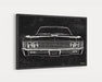 Milweb1 1967 Chevrolet Chevy Impala SS Super Sport 427 CarGrilleArt™ | Sign Car Auto Man Cave Art Grill Garage Men Gifts Wall Decor Canvas Print