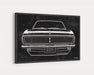 Milweb1 1968 Chevrolet Chevy Camaro RS CarGrilleArt TM | Sign Car Auto Man Cave Art Grill Garage Men Gifts Wall Decor Canvas Print
