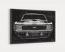 Milweb1 1969 Chevrolet Chevy Camaro RS/SS Hideaway CarGrilleArt TM | Sign Car Auto Man Cave Art Grill Garage Men Gifts Wall Decor Canvas Print