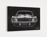 Milweb1 1969 Chevrolet Chevy Camaro Z28 CarGrilleArt TM | Sign Car Auto Man Cave Art Grill Garage Men Gifts Wall Decor Canvas Print