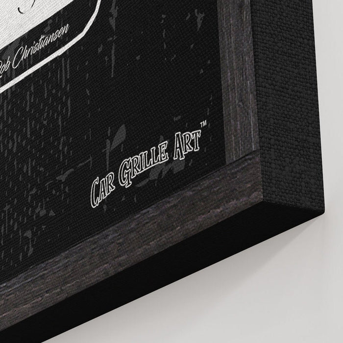 Milweb1 1969 Chevrolet Chevy Impala SS Hideaways CarGrilleArt™ | Sign Car Auto Man Cave Art Grill Garage Men Gifts Wall Decor Canvas Print