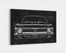 Milweb1 1969 Chevy Nova SS 396 CarGrilleArt TM | Sign Car Auto Man Cave Art Grill Garage Men Gifts Wall Decor Canvas Print