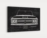 Milweb1 1971 GMC Truck CarGrilleArt TM | Sign Car Auto Man Cave Art Grill Garage Men Gifts Wall Decor Canvas Print