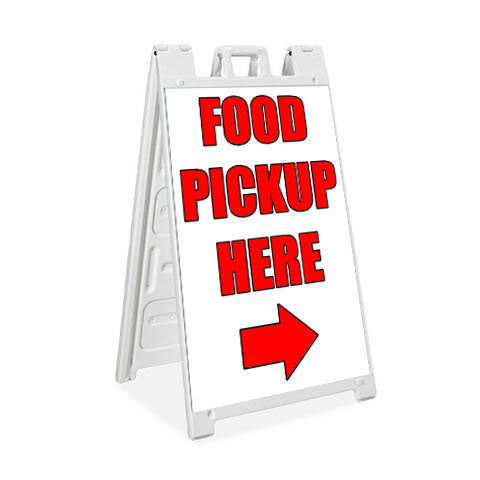 Milweb1 AFrame Food Pickup Here - Plasticade Signicade®
