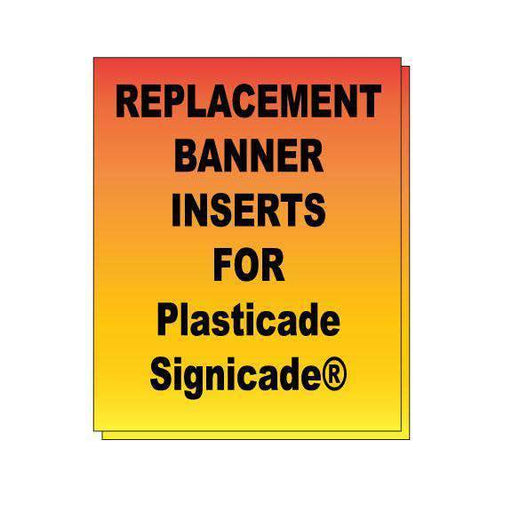 Replacement Banner Inserts for Plasticade Signicade® - Milweb1