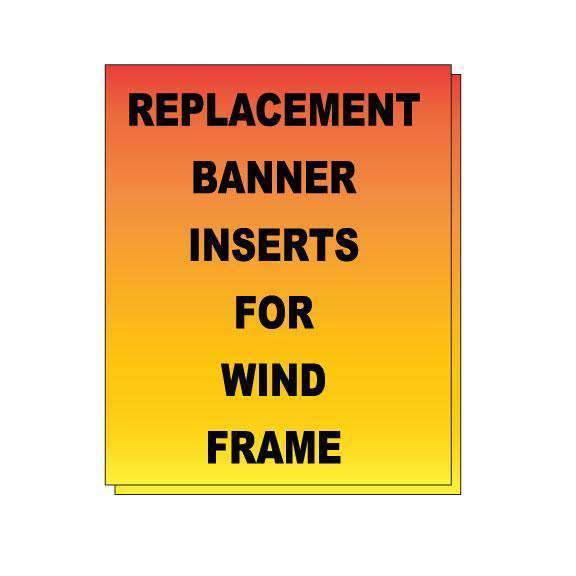 Replacement Banner Inserts for Wind Frame - Milweb1