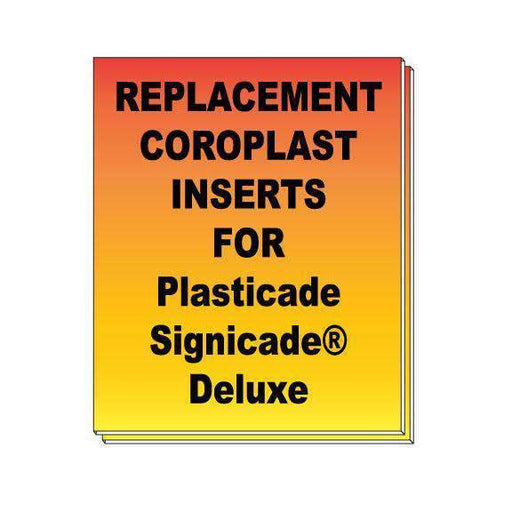 Replacement Coroplast Inserts for Plasticade Signicade® Deluxe - Milweb1