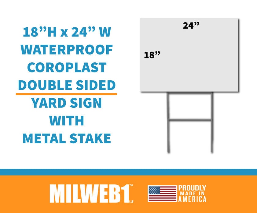 Milweb1 Cookie Sale - Yard Sign
