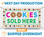 Milweb1 Cookies Sold Here Girl Scout / Cookie Scouts - Vinyl Banner - Sign - Free Overnight Shipping