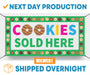 Milweb1 Cookies Sold Here Girl Scout / Cookie Scouts - Vinyl Banner - Sign - Free Overnight Shipping