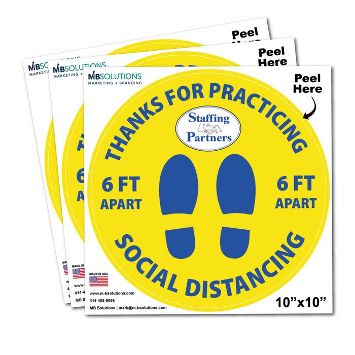 Milweb1 Custom Circle Floor Decal