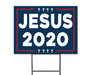 Milweb1 Jesus 2020 Double-Sided Yard Sign with Stake