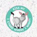Milweb1 Kiss My ### I Stand Where I Want - Social Distancing Floor Decal