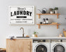 Milweb1 Laundry Room Sign / Laundry Room Decor Personalized Vintage Modern Farmhouse Housewarming Vintage Rustic Custom | Wall Decor Canvas Print