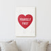 Milweb1 Love Yourself First - Heart | Sign Work Office Home Sheshed Inspiration Wall Decor Canvas Print