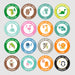 Milweb1 Please Sit Here - Animal School 26 Pack - Social Distancing Floor Decal