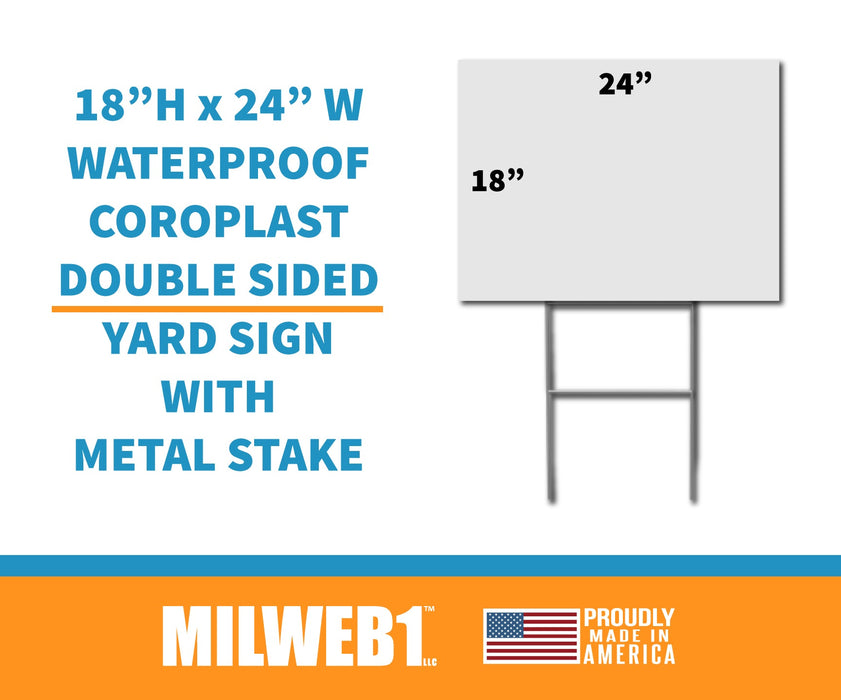 Milweb1 Pro-Choice / Pro-Love / Pro-Science - Women's Rights - Roe vs Wade - Yard Sign