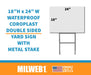 Milweb1 Pro-Choice / Pro-Love / Pro-Science - Women's Rights - Roe vs Wade - Yard Sign