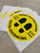 Milweb1 Social Distancing Floor Decals - Please Wait Here - Rectangle Packs
