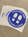 Milweb1 Social Distancing Floor Decals - Please Wait Here - Rectangle Packs
