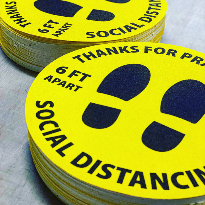 Milweb1 Thanks For Practicing Social Distancing Floor Decals