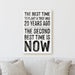 Milweb1 The Best Time To Plant A Tree 20 Years Ago | Sign Work Office Inspiration Wall Decor Canvas Print