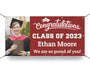 Milweb1 vinyl banners 1'x2' / Burgundy Graduation Banner 2024