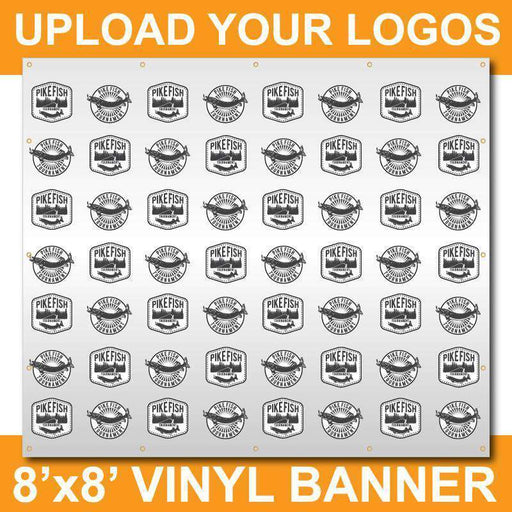 8'x8' Custom Step & Repeat Vinyl Banner - Milweb1