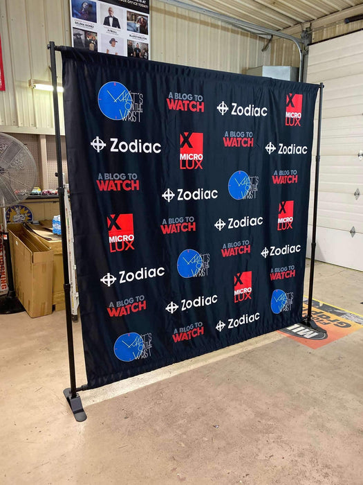 Milweb1 vinyl banners 8'x8' Fabric Backdrop Replacement ONLY