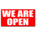 Milweb1 vinyl banners We Are Open Horizontal - 13oz Vinyl Banner