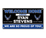 Milweb1 Welcome Home U.S. Air Force / United States Military Customizable - Vinyl Banner Sign
