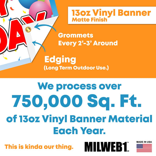 Milweb1 Welcome Home U.S. Air Force / United States Military Customizable with Photo - Vinyl Banner Sign