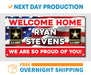 Milweb1 Welcome Home U.S. Army / United States Military Customizable - Vinyl Banner - Sign - Free Overnight Shipping