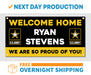 Milweb1 Welcome Home U.S. Army / United States Military Customizable - Vinyl Banner - Sign - Free Overnight Shipping