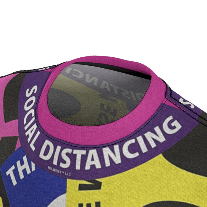 Printify All Over Prints SDFD1 Shirt / Social Distancing Floor Decal Shirt Design - Milweb1