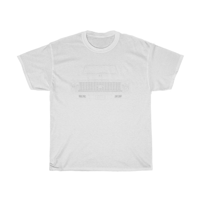 Printify T-Shirt S / White Car Grille Art™ 1971 Chevy Truck C10, Pickup, Chevy Truck. K10, C/K T-Shirt, Suburban.